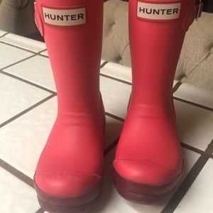 Pink girl Hunter boots